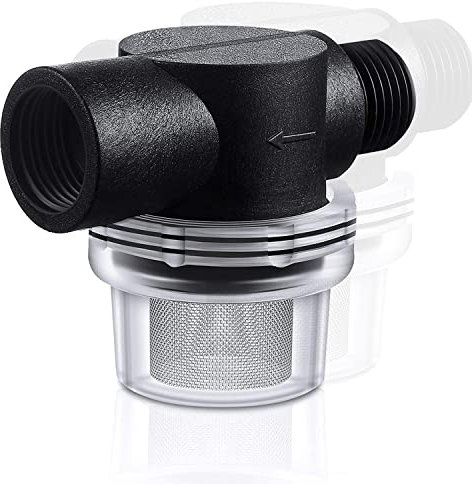 Filtre à Eau à Visser pour Pompes à Eau pour Nettoyeur Haute Pression RV Marine 1 / 2inch Le Filtre à SéDiments pour L'ExtéRieur Filtre D'EntréE d'eau de Jardinage avec éCran 50 Mesh