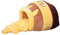 MagiDeal Pot Cat Bed for Indoor Cats Warm Cartoon House Cave Soft Kitten Bed Removable and Washable Cushion, Honey pot