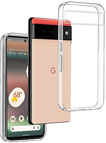 REY Cover in Gel TPU Trasparente per Google Pixel 7 PRO, Ultra Sottile 0,33 mm, Morbido Flessibile, Custodia Silicone