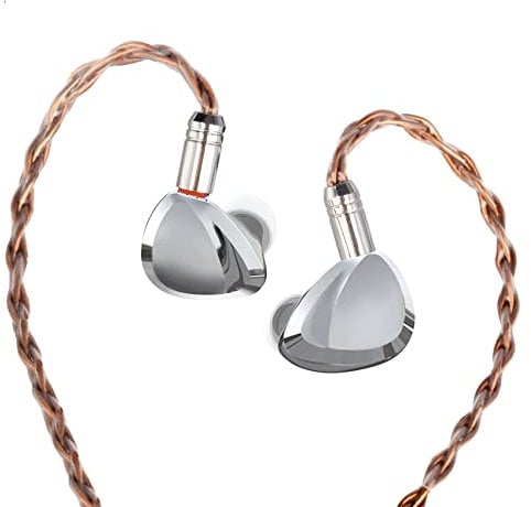YINYOO TRI I3 PRO IEM, in Ear Monitor Headphones Upgraded I3 pro Wired Earbuds Earphones Comfortable for Stage Musician Player (Silver)