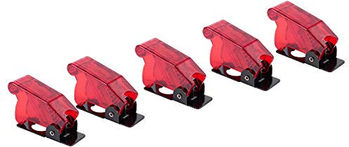 Kunststoff 12 mm Wippschalter Sicherheitsabdeckung Schutzkappe 5 Stück rot