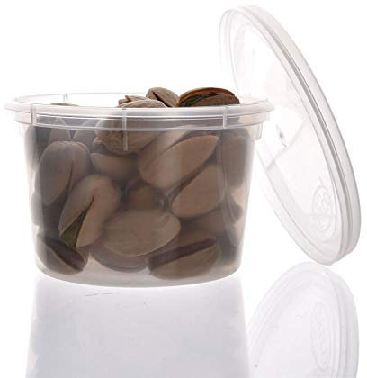 [𝐏𝐚𝐜𝐤 𝐨𝐟 𝟏𝟎] 4oz Clear Plastic Takeaway Sauce Pots with Lids | Deli Pots for Dip Ketchup, Chutney | High Grade Plastic Round Containers for Slime Wax Melts, Takeaway, Catering & Restaurants