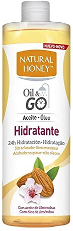 Natural Honey, Aceite Hidratante de Almendras, Piel Suave y Nutritiva con Absorción Rápida, 250 ml.