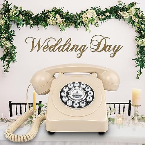 Audio-Gästebuch, Hochzeitstelefon mit Drehrad, Aufzeichnung individueller Audio-Nachrichten mit Gästebuch, Retro-Handy-Audio-Gästebuch, Hochzeit, Geburtstag, Party, Geständnis, Audio-Nachricht,