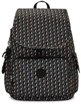 Kipling City Pack Prt Sacs à Dos, 3D K Rose, 12.5''L x 14.5''H x 7.3''D Femme