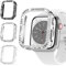 3 Pack Rc-Z für Apple-Watch-Serie 3 2 1 38 mm Bling Bumper Rc-Z Damen, doppelter Diamant-Schutzrahmen für iWatch iPhone Watch 38 mm-Zubehör