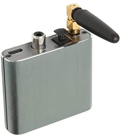 Wireless Music Adapter with Bluetooth 5.2, Low Latency AUX Optical Coaxial Output, APTX Codec, Plug and Play, 15m Transmission