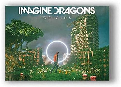 Poster Imagine Dragons Music Group Poster, Foto, Porträt, Bilder, Wandkunst, Leinwand, Malerei, Poster Und Drucke, Heimdekoration 50X70Cm Kein Rahmen