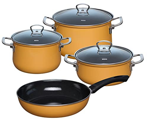 Kochtopf Set 4-teilig Starterset Orange Riess