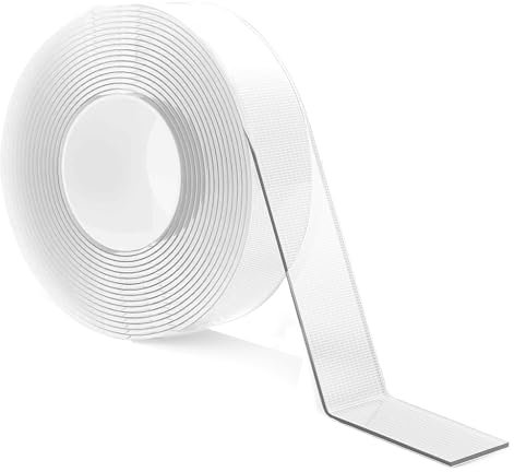 LLPT Doppelseitiges Klebeband I Handgerissen Nano Tape I Strapazierfähiges Transparent Montageband I 30MM X 5M für den Heimbüro-Laden Dekokartenposter Fotowand (LPNT3001)