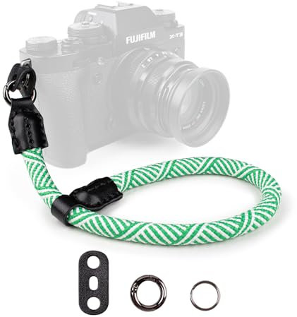 VOVMOEYA Kamera Handschlaufe, Kameragurt aus Seil für Sony Alpha A7 IV A6400 A6000 Canon EOS Fujifilm X100V Nikon DSLR
