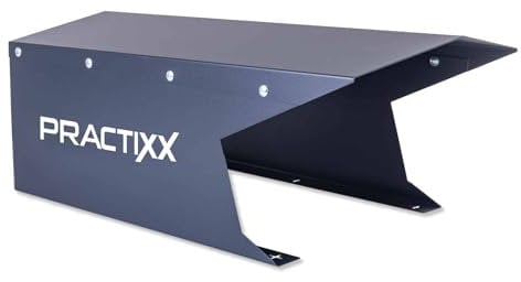 Practixx Mähroboter Garage - PX-RRM-600Wi | pulverbeschichtetes Metall | Sonnen- & Regenschutz | geschlossene Konstruktion | 75x44x30cm | Made in Germany | Überdachung | auch passend für Scheppach