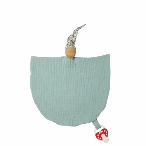 Käthe Kruse Waldorfwichtel Groß Türkis – Buntes Schmusetuch und Spielgefährte, 30 cm, Oeko-TEX® Baumwollmusselin, kbT Schafschurwolle