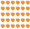 ZDZBLX 30 Pcs Fridge Magnets Strong Magnet Small Magnets Whiteboard Magnets for Crafts Magnets Heavy Duty Cute Mini Magnets Fridge Magnets for Adults,Magnets for Whiteboard Notice Board (Heart,Orange)
