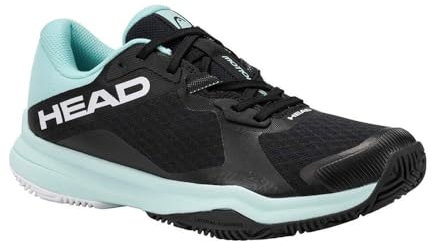 HEAD Motion Team Padel Women Padelschuhe, Schwarz/Aqua