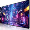weesire Cyberpunk Mouse Pad Gaming Mouse Pad Anime Mouse Pad for Desk Colorful Extended Large Non Slip Gaming Mousepad with Stitched Edges 31.5x11.8