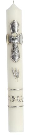 First Communion Candle - Catholic & Religious Cross Candle - Velos de Primera Comunión para Niña y Niños