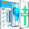 XeloTech für iPhone 16 Plus/iPhone 15 Plus für Panzerglas [Full Screen] - 9H Schutzglas, 2 Stück, mit ultradünnem schwarzen 3D-Rand