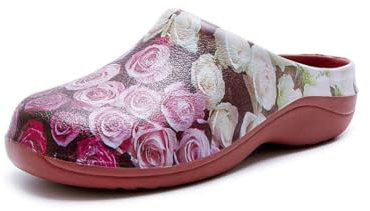 Womens, Comfortable, Easy Slip-On Garden Clogs/Mules| Waterproof, Durable & Lightweight | Easy to Clean, Machine Washable, Versatile, Non Slip Shoes with Removable Insoles UK 6 / EU 39