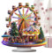Weihnachtsdorf/-Szene: Riesenrad Beleuchtung Musik Animation Bewegung Weihnachten Winter Kirmes Weihnachtsmusik Karussell Riesenrad Weihnachtsschmuck Wohnkultur