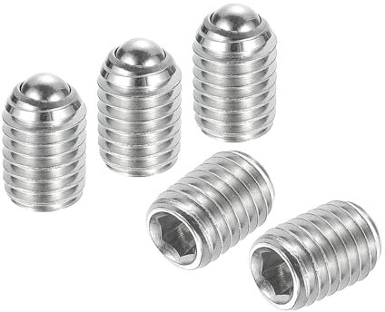 QUARKZMAN Viti a Sfera, M8 x 12mm in Acciaio Inossidabile 304 Metriche a Molla con Esagono Incassato 15pz