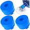 Jeorywoet 3 Gallon Water Jug, 2-5 Gallon Water Jug Cap, 3PCS Food Grade Silicone Bottle Caps, Reusable Leakproof Repacement for 55mm Diameter Bottle