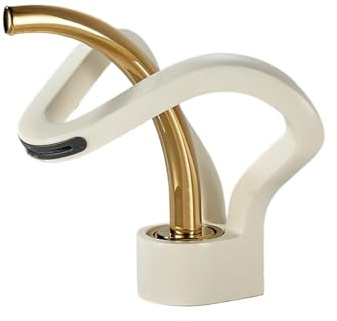 Washbasin Washbasin Faucet Toilet Undercounter Basin Household Bathroom Cabinet Hot and Cold Waterfall Faucet (Platinum)