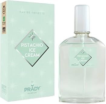 Prady Eau de Toilette Pistacchio Ice Cream 90 ml - Fragranza gourmand dolce e cremosa con aroma di gelato al pistacchio - Profumo originale, coinvolgente e duraturo per l'uso quotidiano o speciale