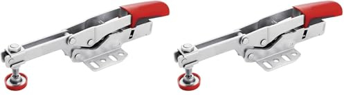 BESSEY Waagrechtspanner STC-HH20, automatisch stufenlose Anpassung der Spannhöhe bis 35 mm, regulierbare Spannkraft, Gewicht 0,20 Kg (Packung mit 2)