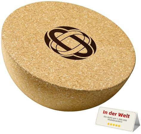 BRICH Kork Halbkugel für Balance Board Erwachsene passend für jedes Balance Board mit Ø 15cm & 7cm Höhe, Pures Surf-Feeling, Ganzkörpertraining & Koordination, rutschfeste Oberfläche für Sicherheit