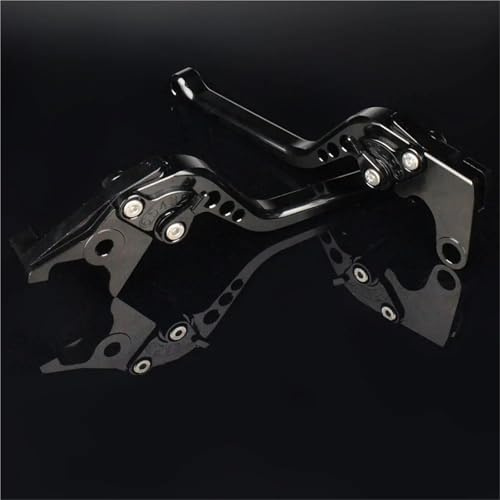 Manijas Dispositivo Freno Manetas De Embrague Y Freno Para Motocicleta Para Suzuki LTZ400 LTZ 400 2003-2009, Manillar Con Palancas Ajustables Resistentes Moto Palanca Embrague(Negro,Largo)