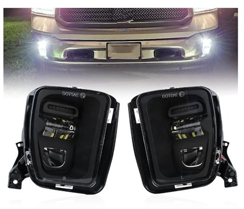 LENTLY Feux Phares Avant Feux Antibrouillard À LED Pour Dodge Pour Ram 1500 2013 2014 2015 2016 2017 2018