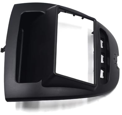 Cache-Radio Adaptateur Radio Cadre D'autoradio Double Din, Kit De Tableau Bord, Panneau DVD, Couverture Stéréo, pour Peugeot (107) 2005 – 2013 2014