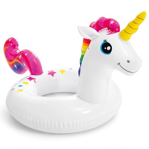 YESAH Schwimmring,Pool Float,Aufblasbarer Schwimmring 55 x 58 cm,PVC Badering für Strand Sommer Wasserparty,Aufblasbarer Bade Begleiter,Urlaub Foto Deko Reise Zubehör Garten Terrasse