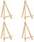 BELLE VOUS Cavalletto da Tavolo per Dipingere in Legno (Set da 4) - 30 cm - Treppiedi per Dipingere in Legno di Pino Naturale - Mini Cavalletto per Dipingere su Tela, Artigianato e Cornici
