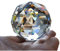 qianyue Cristal de Cuarzo Cristal Facetado Bola Natural Piedras y Minerales Feng Shui Cristales Bolas Miniatura Estatuilla Kristal Products (60mm)