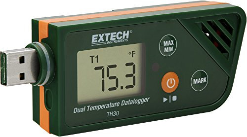 Extech TH30 Dualer Datenlogger für Temperatur im USB-Format