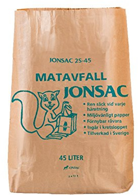 García de Pou 50 Unités - Sacs Poubelle 45 L 2 x 70 g/m2, 55 x 67 x 16 cm Marron Kraft