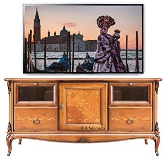 Artigiani Veneti Riuniti Made in Italy TV-Anrichte mit Intarsie und Füße Harmonie