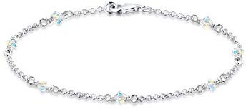 Elli Armband Damen Filigran Elegant mit Kristalle in 925 Sterling Silber
