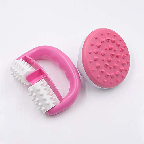 Massage, Anti Cellulite, Cellulite Massage Gerät, Anti Cellulite Roller, Massagebürste Für straffe Haut, Massage, Wellness und Beauty (Pink)