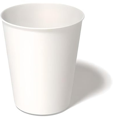 We Can Source It Ltd - Single Wall White Paper Disposable Cups - 4oz Recyclable Paper Cups for Tea, Coffee, Juice, Hot and Cold Drinks - Ideal for Home, Office, Cafes and Events - Pack of 1000