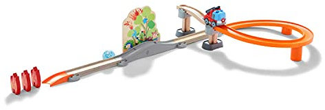 HABA 304830 - Kullerbü – Sound-Spielbahn Feueralarm, Holzkugelbahn mit viel Action und Soundeffekten, Motorikspielzeug ab 2 Jahren