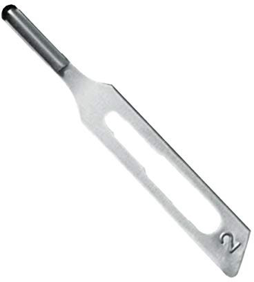 WICTOR LAME INOX SGORBIE STERILI BOX 50 PZ. N° 2