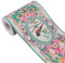 3D Wall Paper Border Self Stick Wall Covering PVC Floor Borders for Kitchen Bathroom Bedroom Wall Decor Paper, 3.94 Inch by 32.8 Feet (Green Bird)
