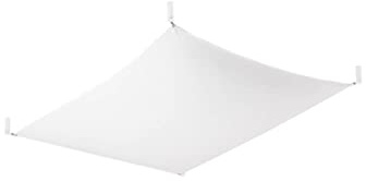 SOLLUX lighting Luna 1 Lámpara de Techo Diseño Moderno Minimalista para Salón Dormitorio Funciona con Bombillas G13 2 x 9 W Incluida en Set Fabricada en Tela Blanca 105x80x15cm