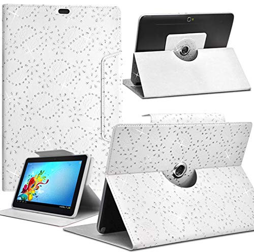 KARYLAX - Custodia universale a forma di diamante, per tablet Asus Zenpad S 8.0, 8 pollici, colore: Bianco
