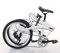 SHZICMY 20 Klappbares Bike Carbonstahl Faltrad Kleines Unisex Faltrad 7-Gang Variable Geschwindigkeit, Vordere V Bremse Und Hintere Bremse, Erwachsene Tragbares Fahrrad Stadtfahrrad (Weiß)