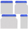 Nutmanel 4pcs Shankless Blade Painting Tools Continental Filling Knives Wallpaper Scraper 50mm+80mm+100mm+120mm