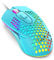 Kabelgebundene USB-Gaming-Maus 65G Honeycomb Shell Mini Ultraleichte Gaming-Mäuse 3200DPI 6 Tasten 7 Farben Chroma-Atmung LED-Hintergrundbeleuchtung Gaming-Mäuse Kompatibel mit PC/Mac- Blau
